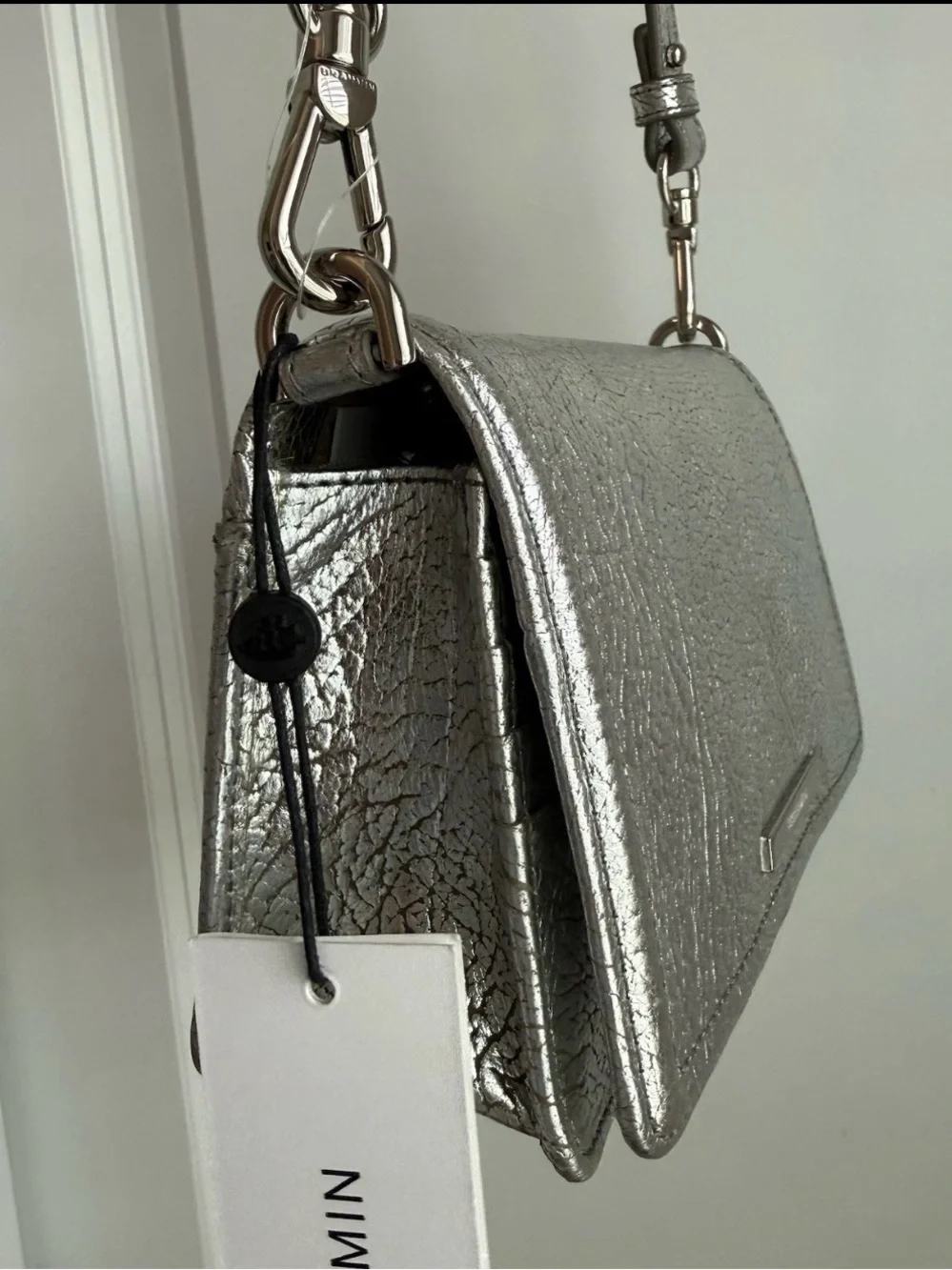 Brahmin Minuette Crossbody Silver Duchess Leather